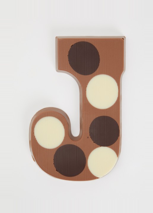 Urban Cacao Melk chocoladeletter gevlekt 200 gram - voorkant 2 j