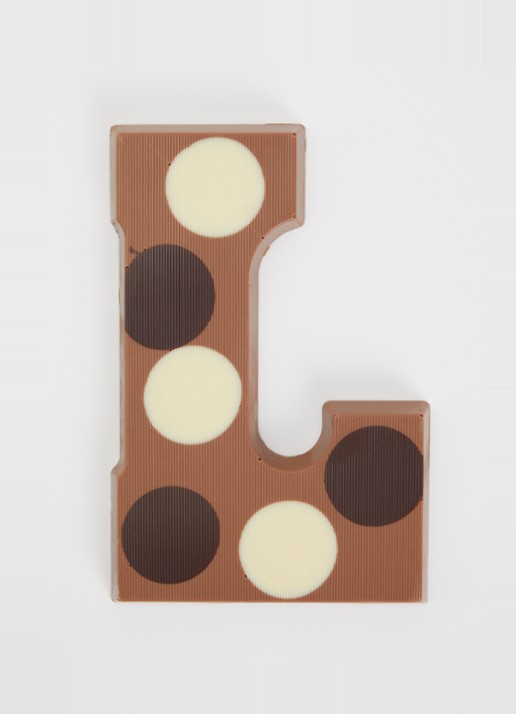 Urban Cacao Melk chocoladeletter gevlekt 200 gram - voorkant 2 l