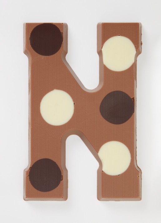 Urban Cacao Melk chocoladeletter gevlekt 200 gram - voorkant 2 n