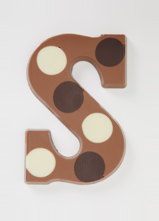 Urban Cacao Melk chocoladeletter gevlekt 200 gram - voorkant 2 s