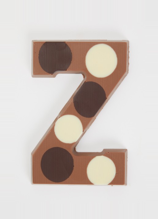 Urban Cacao Melk chocoladeletter gevlekt 200 gram - voorkant 2 z