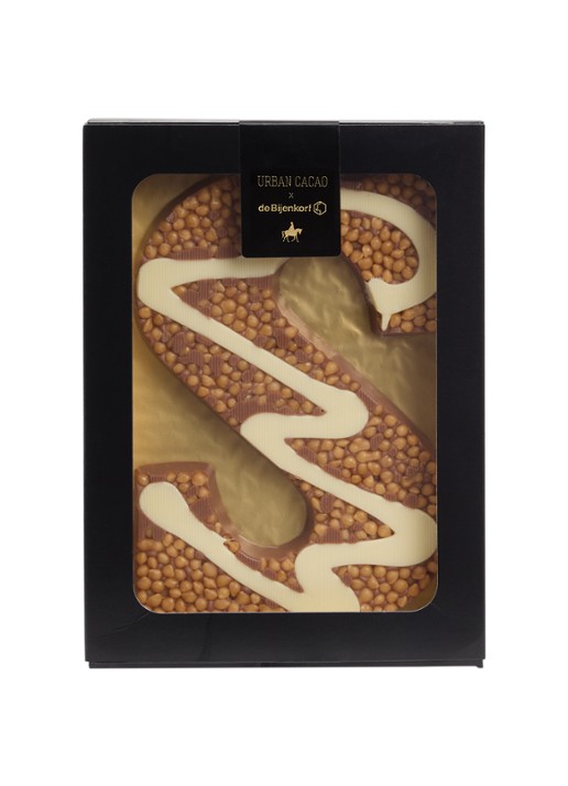 Urban Cacao Melk chocoladeletter met karamel en zeezout 200 gram