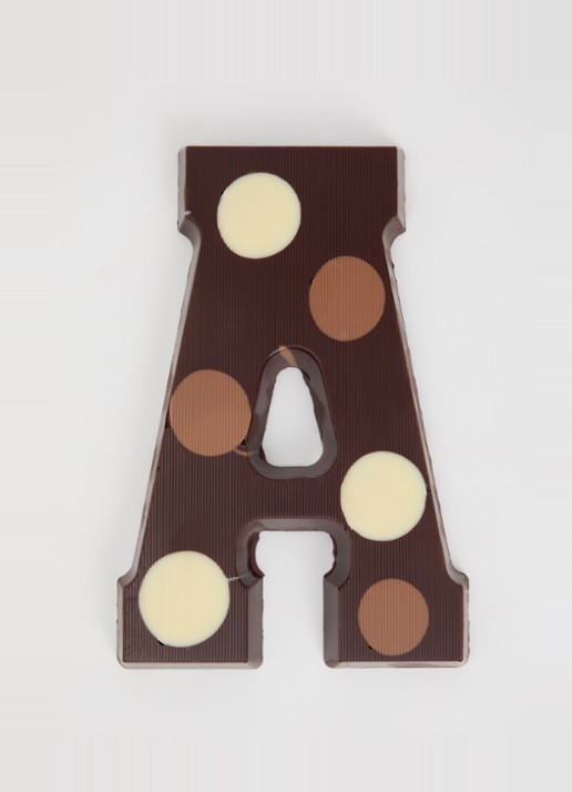 Urban Cacao Pure chocoladeletter gevlekt 200 gram - voorkant 3 a