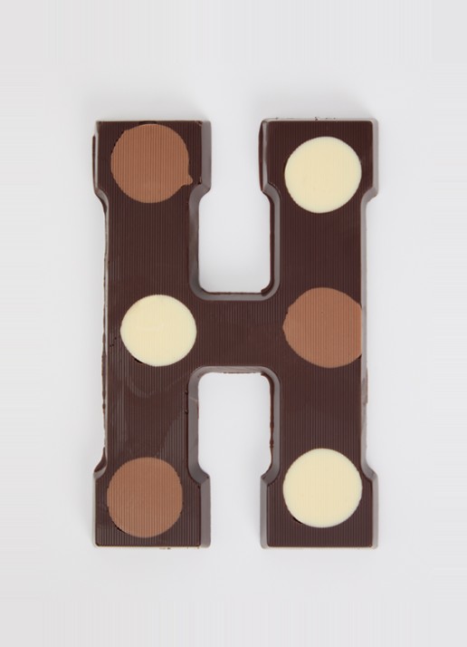 Urban Cacao Pure chocoladeletter gevlekt 200 gram - voorkant 2 h