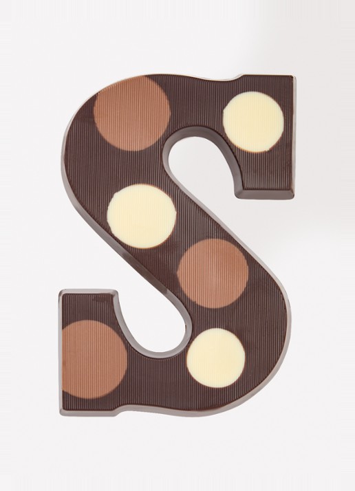 Urban Cacao Pure chocoladeletter gevlekt 200 gram - voorkant 2 s