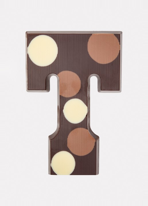 Urban Cacao Pure chocoladeletter gevlekt 200 gram - voorkant 2 t