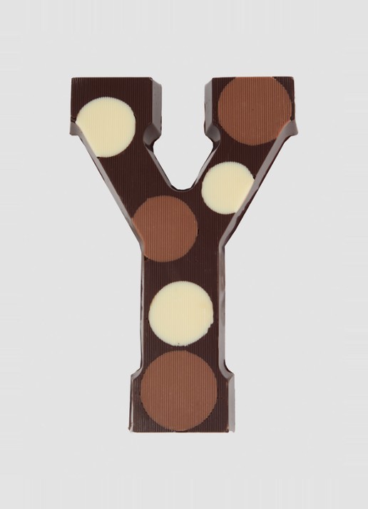 Urban Cacao Pure chocoladeletter gevlekt 200 gram - voorkant 2 y