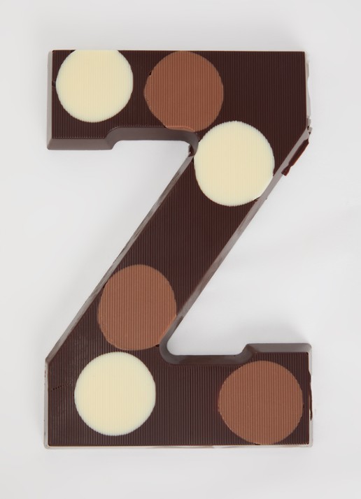 Urban Cacao Pure chocoladeletter gevlekt 200 gram - voorkant 2 z