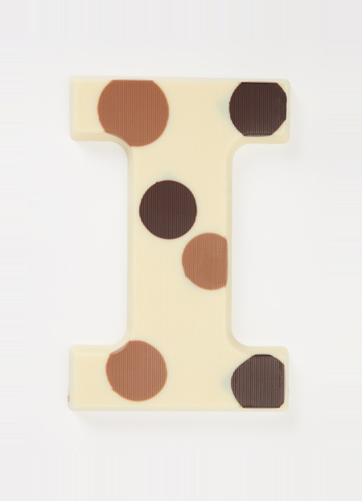 Urban Cacao Witte chocoladeletter gevlekt 200 gram - voorkant 2 i
