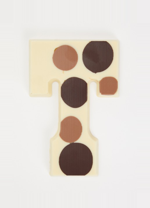 Urban Cacao Witte chocoladeletter gevlekt 200 gram - voorkant 2 t