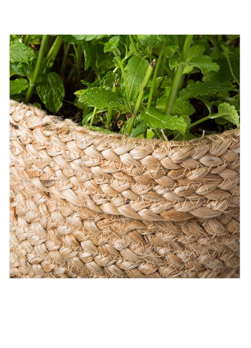 Urban Nature Culture Braided opbergmand 25 cm - detail naturel