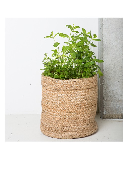Urban Nature Culture Braided opbergmand 25 cm - detail 3 naturel