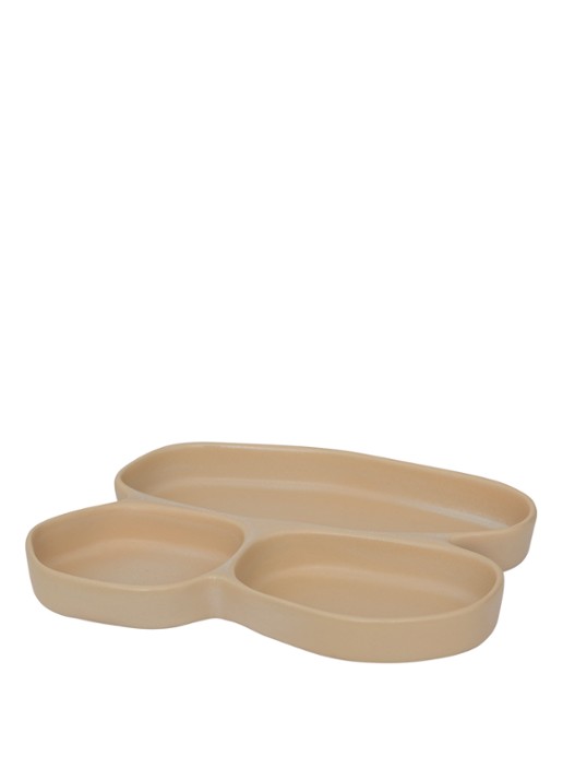 Urban Nature Culture Bryn serveerschaal 27 cm - achterkant 2 beige