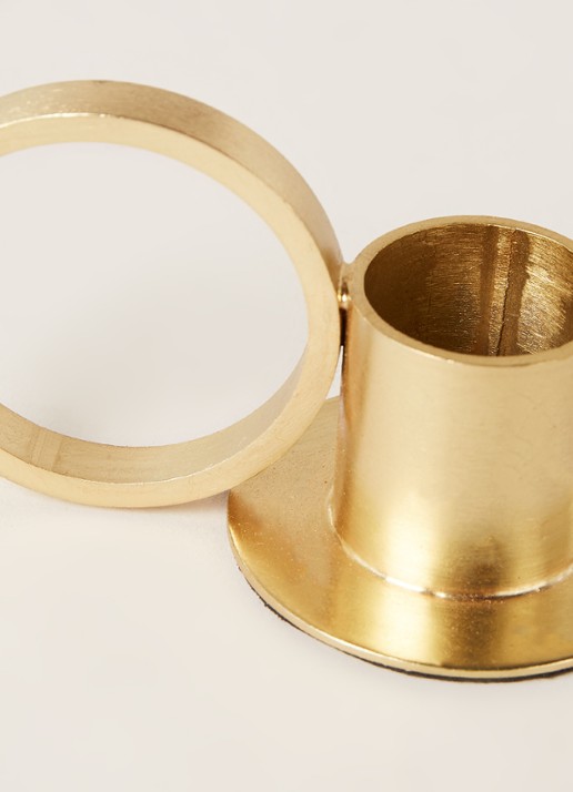 Urban Nature Culture Circle kandelaar 4,5 cm - detail 3 goud