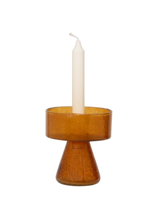 Urban Nature Culture Cody kandelaar 14 cm - voorkant 2 naturel