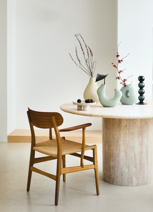 Urban Nature Culture Felice vaas 25 cm - voorkant 2 lindegroen