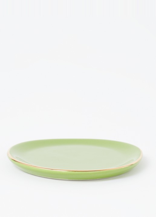 Urban Nature Culture Gebaksbordje 9 cm - voorkant 2 lime