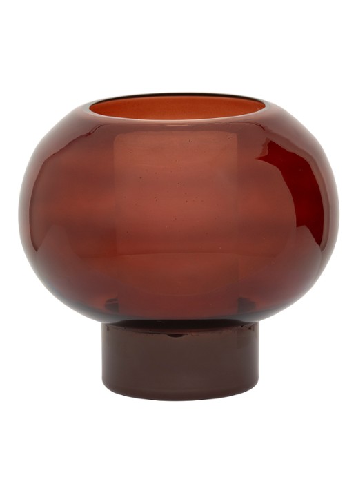 Urban Nature Culture Havara kandelaar 15,5 cm - achterkant 3 donkerrood