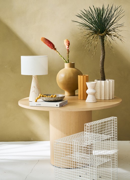 Urban Nature Culture Ilo vaas 40 cm - voorkant 3 beige