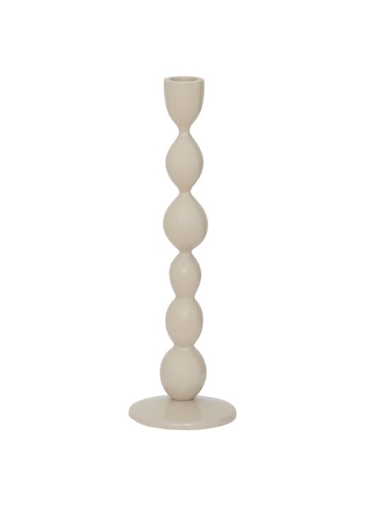 Urban Nature Culture Juna kandelaar 27 cm - voorkant 2 khaki