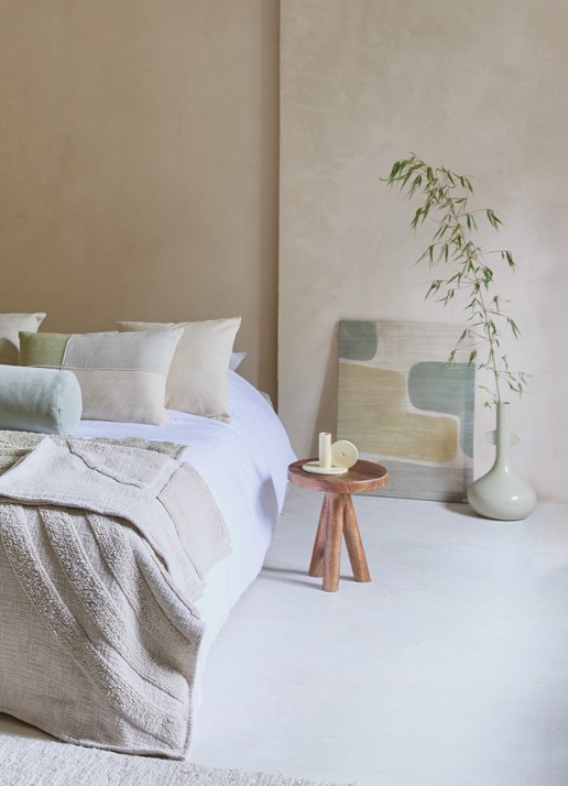 Urban Nature Culture Labyrinth B wanddecoratie - voorkant 3 beige