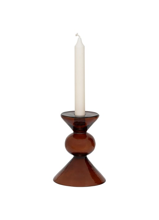 Urban Nature Culture Mesi kandelaar 15 cm - achterkant steenrood