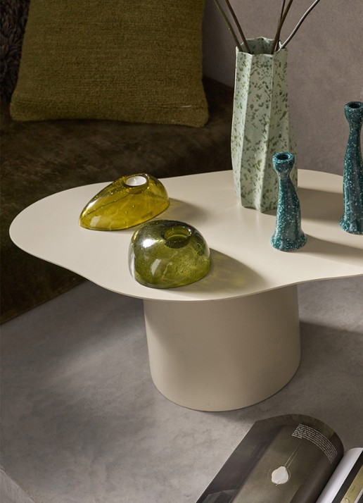 Urban Nature Culture Miia waxinelichthouder 6,5 cm - voorkant 2 groen