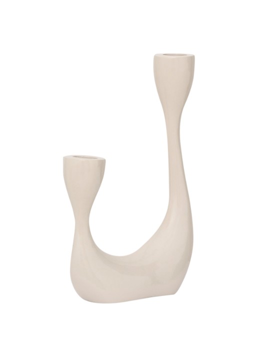 Urban Nature Culture Palesa kandelaar 21,5 cm - detail 3 beige