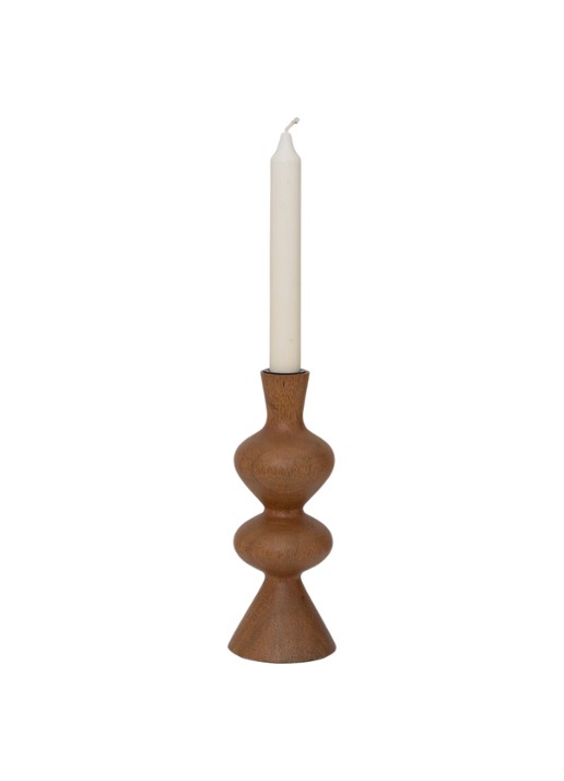 Urban Nature Culture Rosha kandelaar 22 cm - achterkant 4 bruin