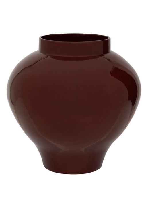 Urban Nature Culture Saya bloempot 37 cm - achterkant donkerbruin