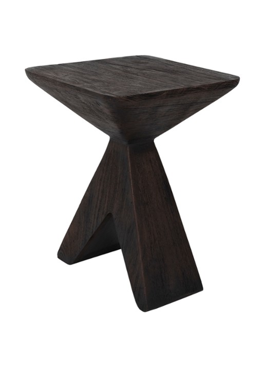 Urban Nature Culture Sion bijzettafel 30 x 30 x 41 cm - achterkant 4 donkerbruin