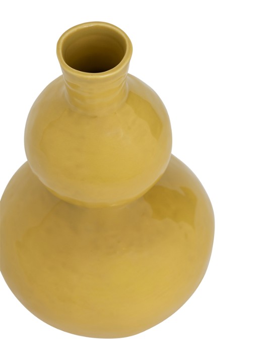 Urban Nature Culture Tetsu vaas 37 cm - achterkant geel