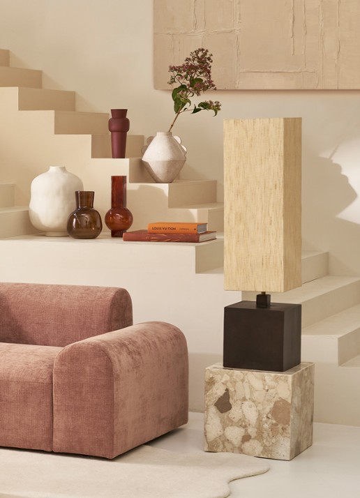 Urban Nature Culture Thor vaas 30 cm - voorkant 2 aubergine