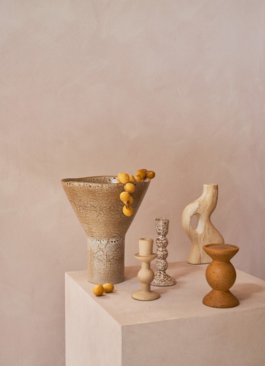 Urban Nature Culture Urban Nature Culture candle holder Sisi B - voorkant 3 creme
