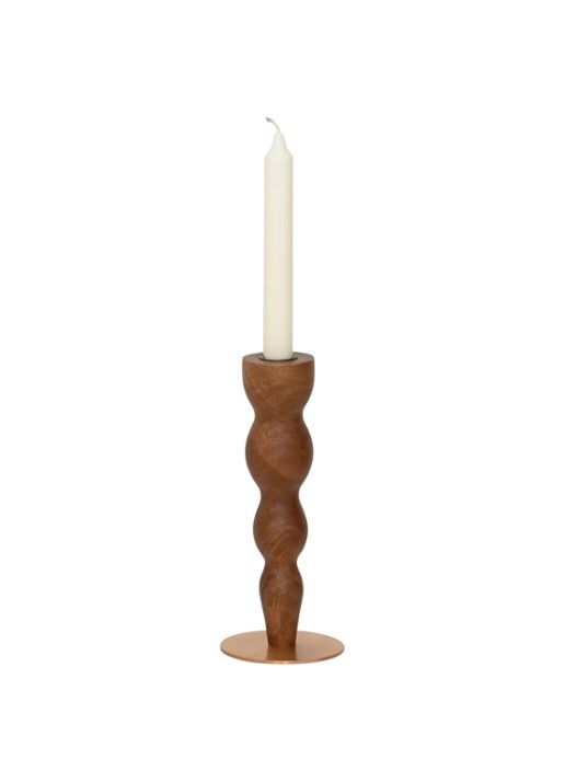Urban Nature Culture Urban Nature Culture candle holder Tali - achterkant 3 bruin