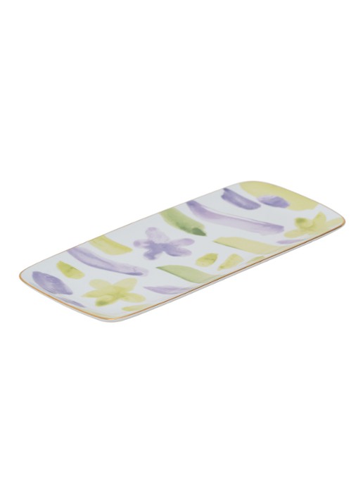 Urban Nature Culture Urban Nature Culture Good Morning cake plate Kusha - achterkant lichtgeel