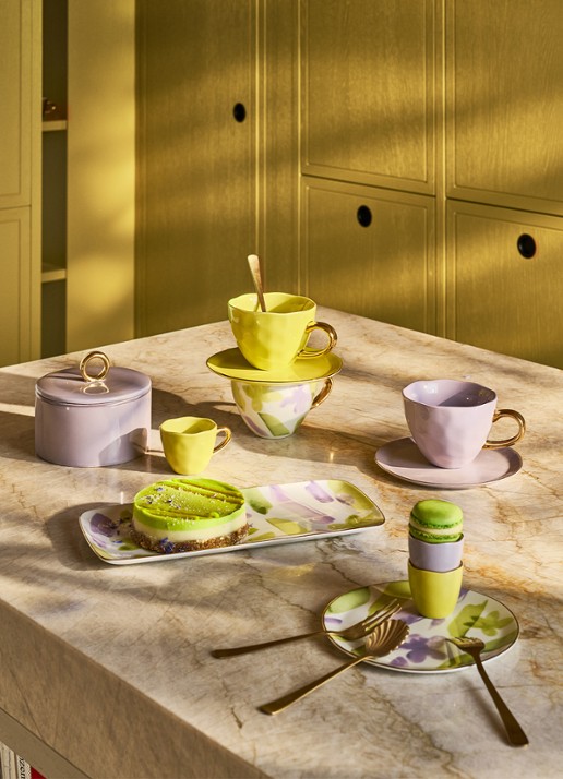 Urban Nature Culture Urban Nature Culture Good Morning egg cup limelight, set of 2, in gift pack - voorkant 2 lichtgeel