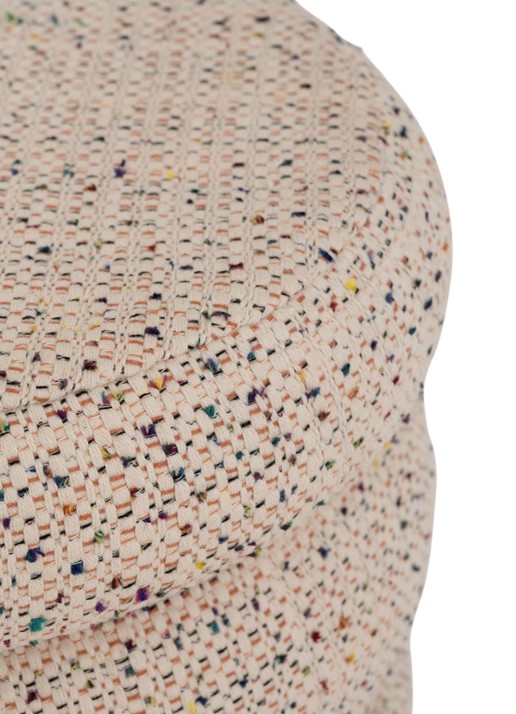 Urban Nature Culture Urban Nature Culture pouf Cinco, multicolor - achterkant gebroken wit