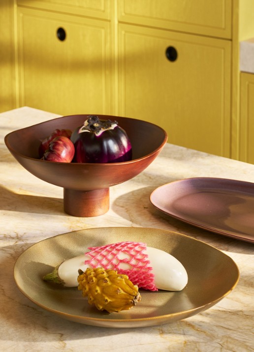Urban Nature Culture Urban Nature Culture serving bowl Abre B - voorkant 3 donkerbruin