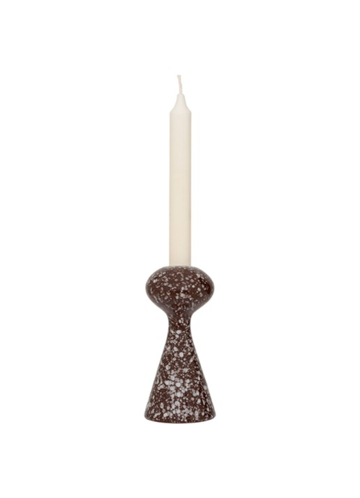 Urban Nature Culture Zaria kandelaar 16,5 cm - achterkant 3 lichtbruin