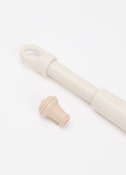 Vacu Vin Wine Saver vacuümpomp met wijnstopper set van 2 - voorkant 2 beige