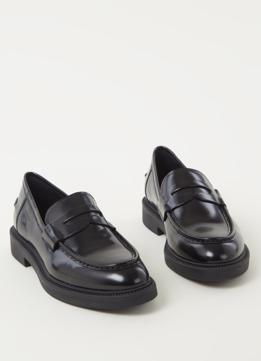 Vagabond Shoemakers Alex loafer van leer - detail zwart