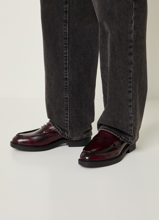 Vagabond Shoemakers Alex M loafer van leer - voorkant 3 bruin