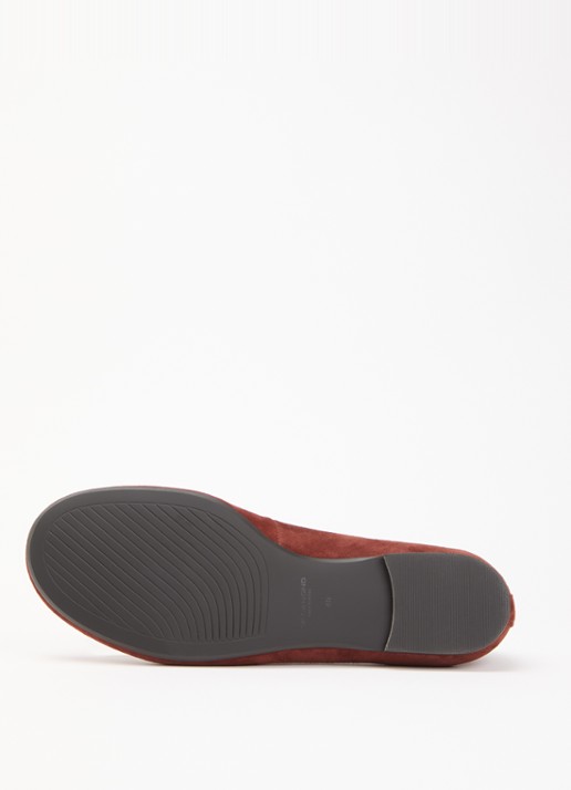 Vagabond Shoemakers Aleya ballerina van geitensuède - detail 5 steenrood