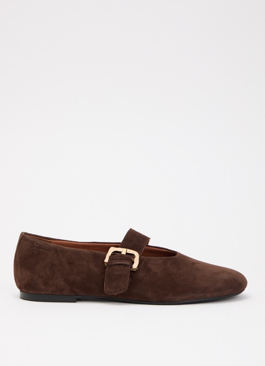 Vagabond Shoemakers Aleya ballerina van geitensuède