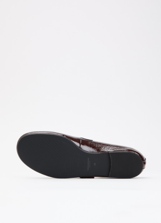 Vagabond Shoemakers Aleya ballerina van lakleer - detail 4 chocoladebruin