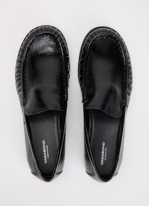 Vagabond Shoemakers Brandi loafer van leer met lakfinish - detail 3 zwart