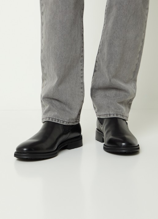 Vagabond Shoemakers Brian chelsea boot van leer - voorkant 2 zwart