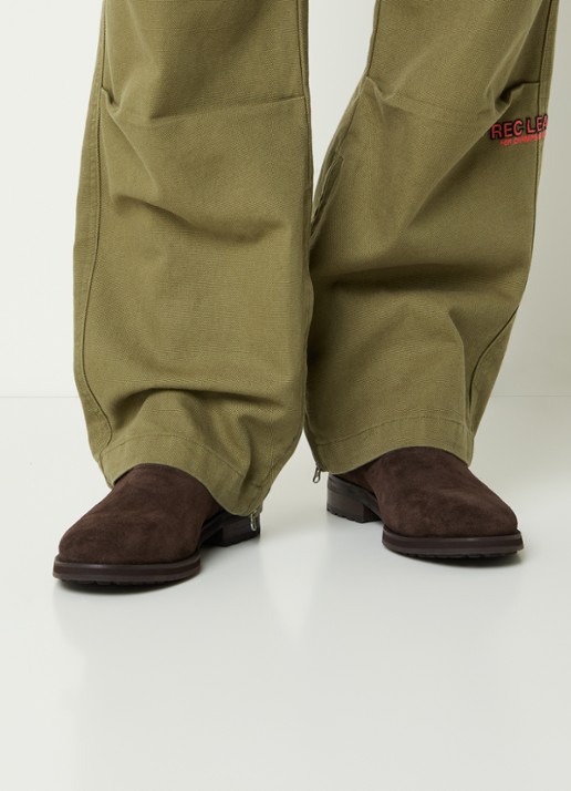 Vagabond Shoemakers Brian chelsea boot van suède - voorkant 2 donkerbruin