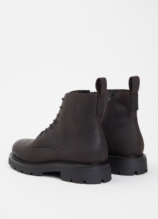 Vagabond Shoemakers Cameron veterboot van leer - achterkant donkerbruin